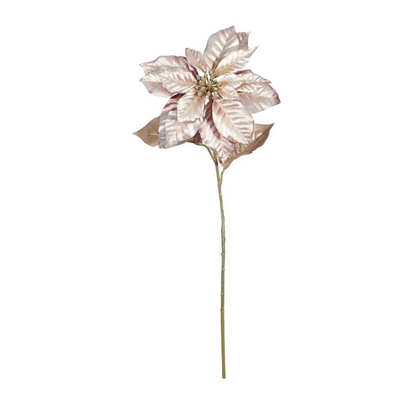 Poinsettia Stem - Rose Gold - 71cm