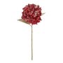 Hydrangea Stem - Red Metallic Sheen - 66cm