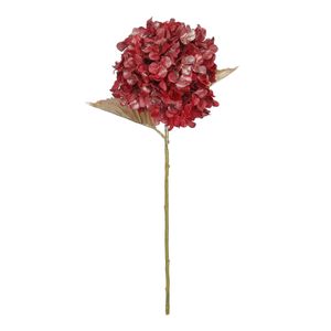 Hydrangea Stem - Red Metallic Sheen - 66cm