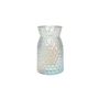 Meadow Flower Vase with  Diamond Embossed Pattern - Irredescent  Finish - H18cm