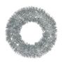 Tinsel Wreath - Silver - 57cm