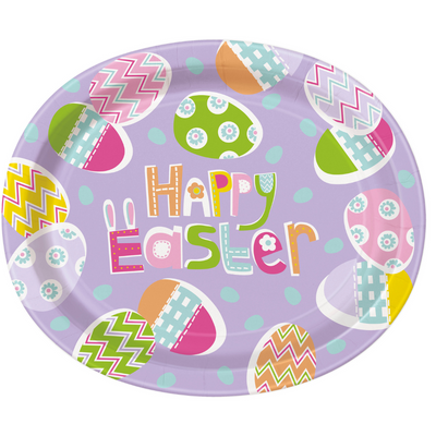 Lilac Easter Oval Plate