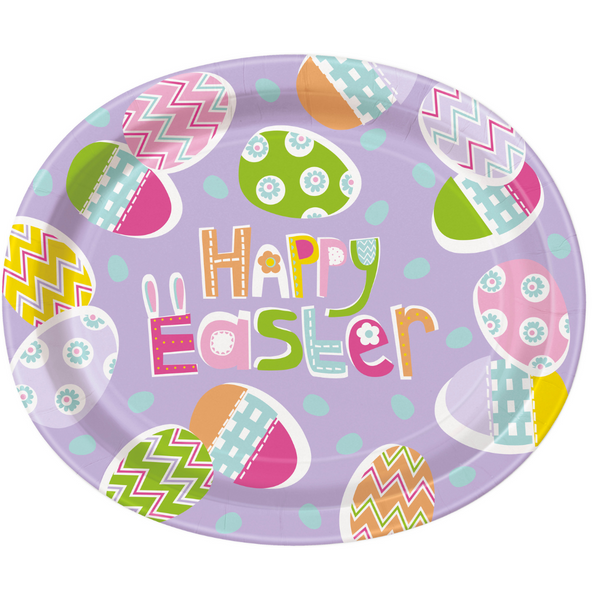 Lilac Easter Oval Plate