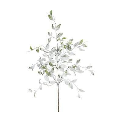 Frosted Leaf Spray  - 55cm