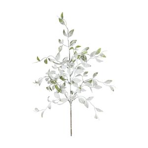 Frosted Leaf Spray  - 55cm