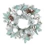 Snowy Cone, Berry and Bauble Wreath - 60cm 