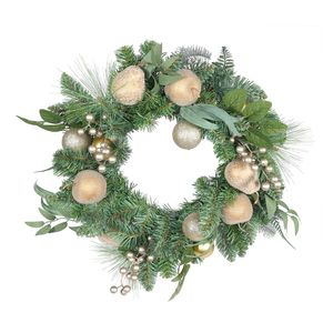 Golden Fruit, Bauble & Berry Wreath - 60cm 