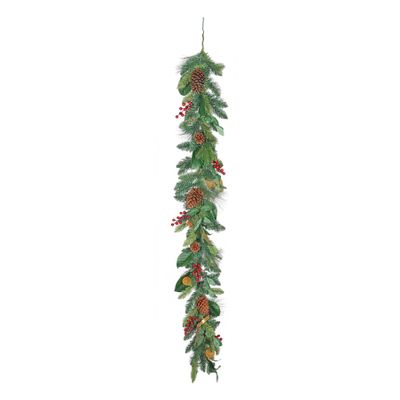 Luxury Garland with Orange, Cinnamon & Cones 180cm