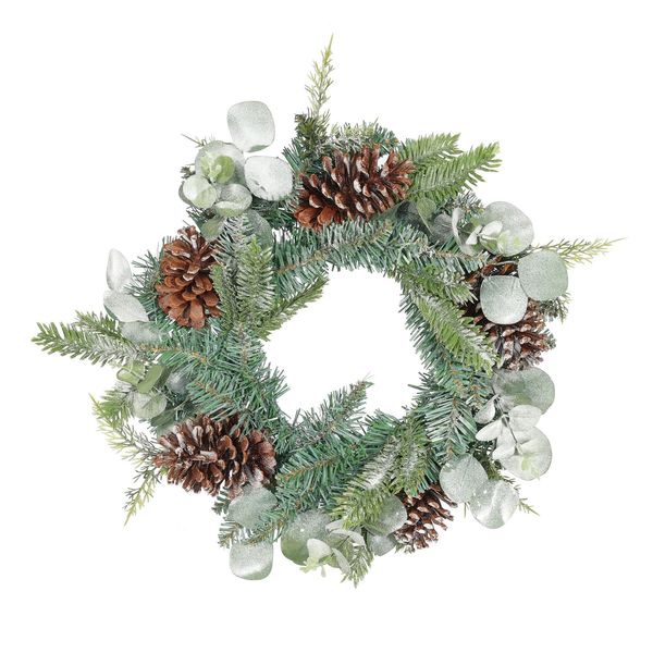 Eucalyptus, Pine & Cone Wreath - 40cm