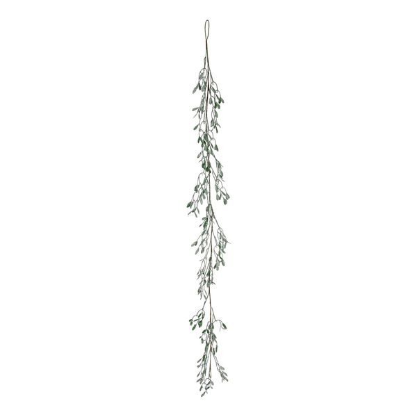 Misletoe Garland Frosted White Berry 