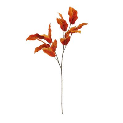 Magnolia Leaf - Orange - 124cm