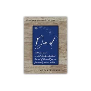 Fathers Day Wooden Frame 6 x 4 Inch