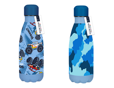 Boys Printed Metal Water Bottle (350ml)