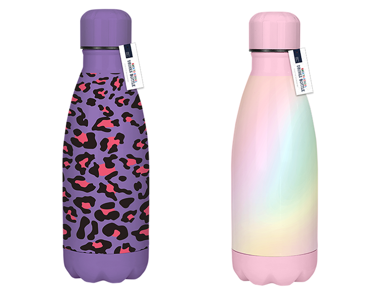 Girls Printed Metal Water Bottle (350ml)