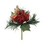 Christmas Pick with Red Ribbon and Parcel -14cm