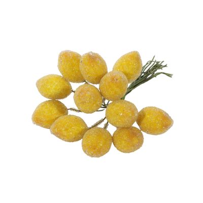 Mini Frosted Lemon Bunch x12 - 11cm