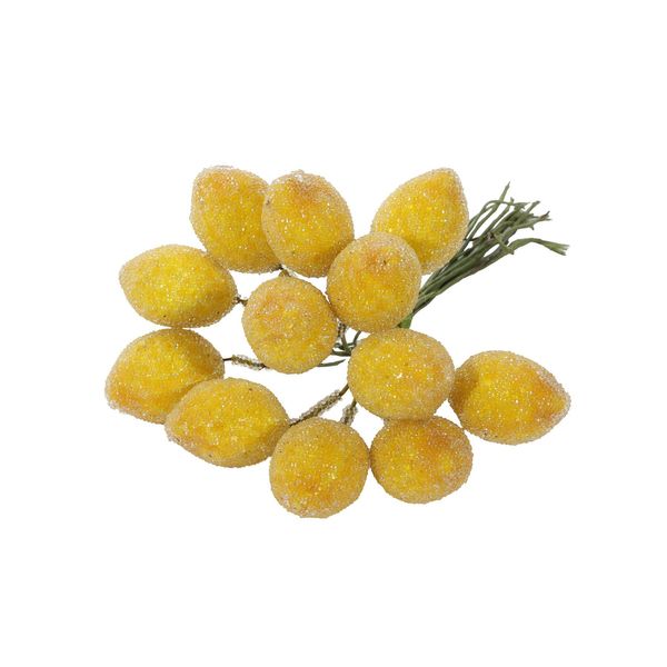 Mini Frosted Lemon Bunch x12 - 11cm