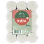 Bolsius Clear Cup Tealights - 6Hr - Flatpack 24 - White