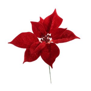 Poinsettia Pick - 18cm 