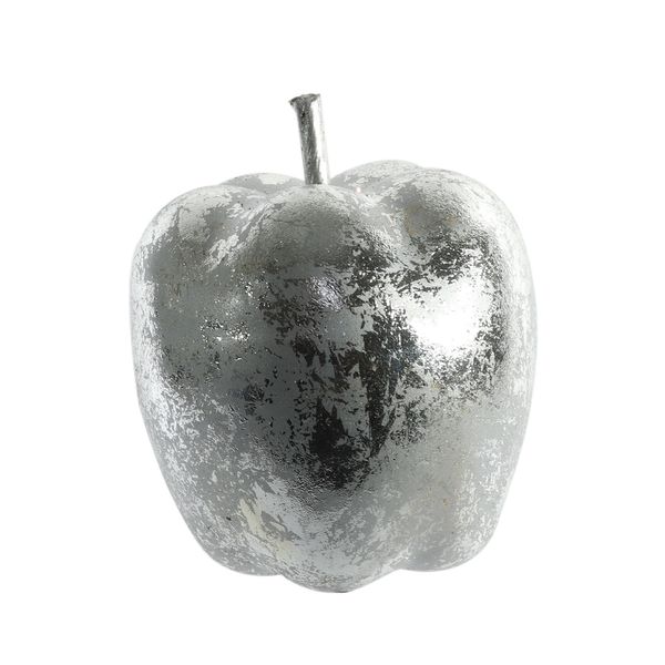 Metallic Apple Hanging Decoration - Silver