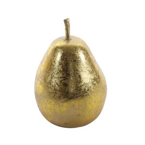 Metallic Pear Hanging Decoration - Gold