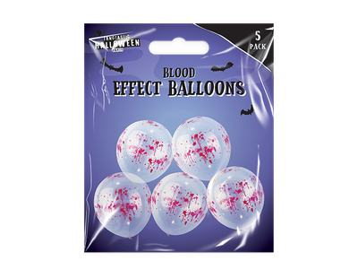 12 Inch Blood Effect Balloons (5 Pack)