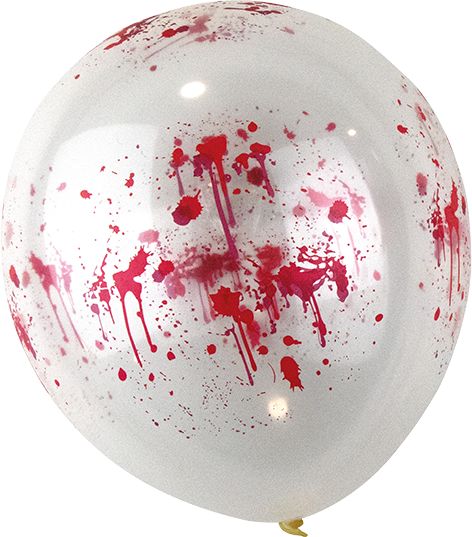 12 Inch Blood Effect Balloons (5 Pack)