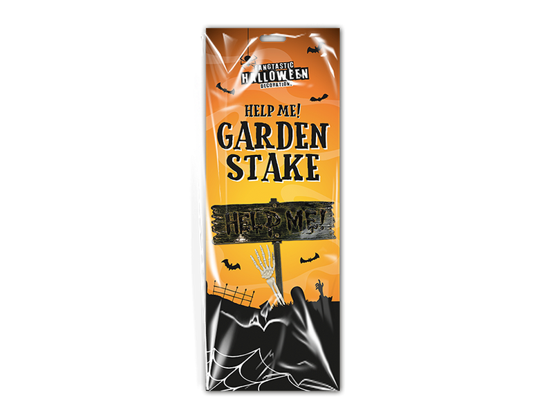 Halloween Help Me Garden Stake