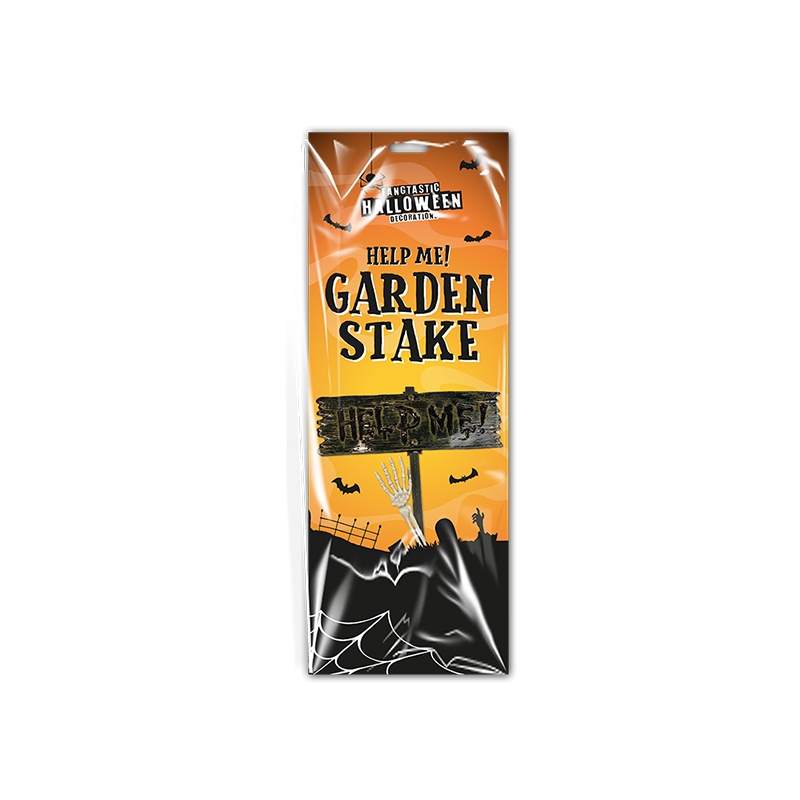 Halloween Help Me Garden Stake