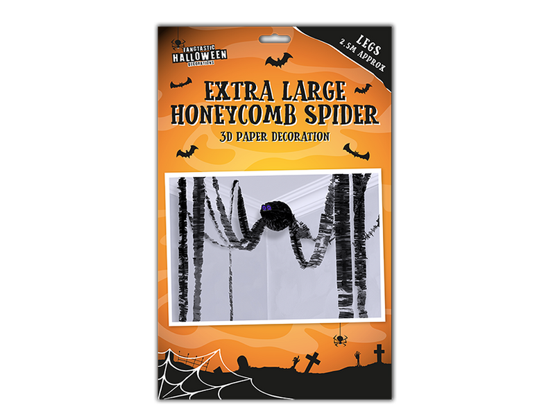 Halloween Extra Large Honeycomb Spider Decoration	