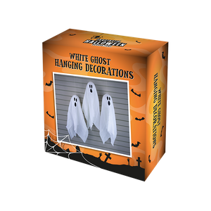 Halloween White Hanging Ghost Decorations (3 Pack)