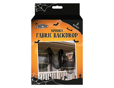 Halloween Black Fabric Backdrop (3 Metres)