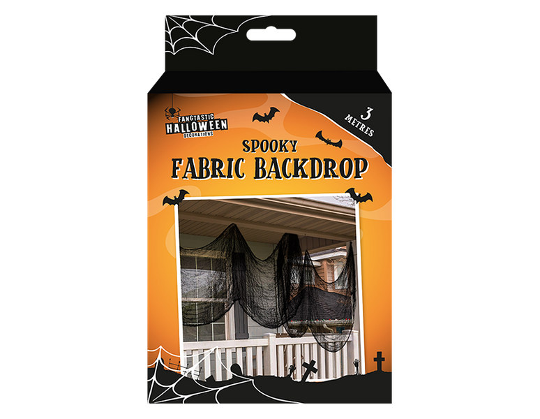 Halloween Black Fabric Backdrop (3 Metres)