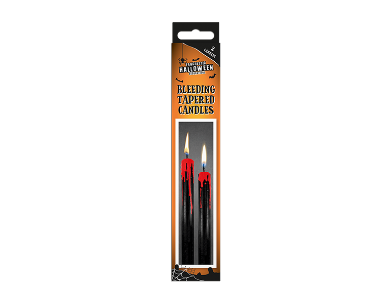 Halloween Bleeding Tapered Candles (2 Pack)
