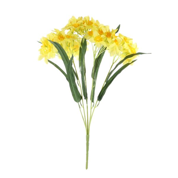 Essential Narcissus Bush with Leaves - Yellow