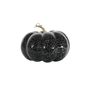 Crackled Finish Pumpkin - Black /Silver - 15cm x 20cm