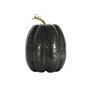 Tall Crackled Finish Pumpkin  - Black /Silver - 21cm x 15cm