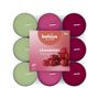 Bolsius Fragrance Multi colour Tealights - 5Hr Flatpack 18 -  Cranberry