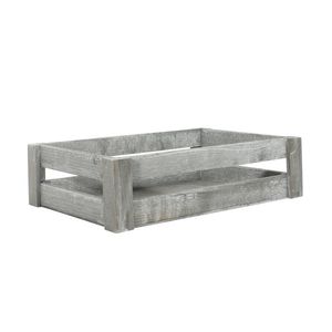 Small Grey Wooden Crate