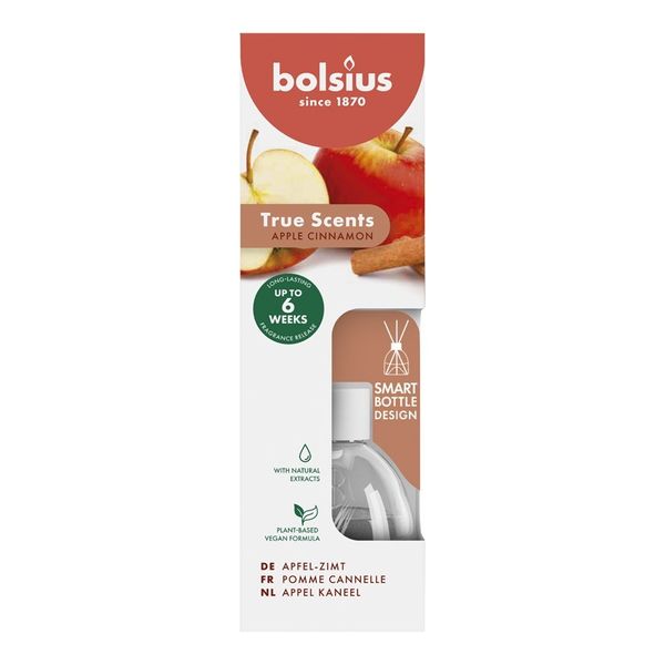 Bolsius - True Scents  Fragrance Diffuser - 60ml - Apple Cinnamon