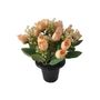 Essential Rose Mix Remembrance Grave Pot - Cream