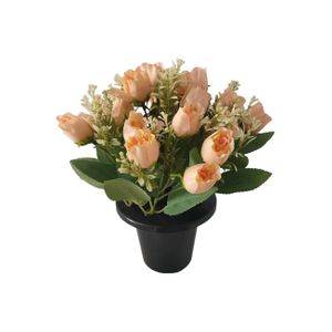 Essential Rose Mix Remembrance Grave Pot - Cream