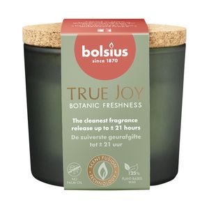Bolsius True Joy Fragrance Glass -Cork Lid - 66x83 - Botanic Freshness