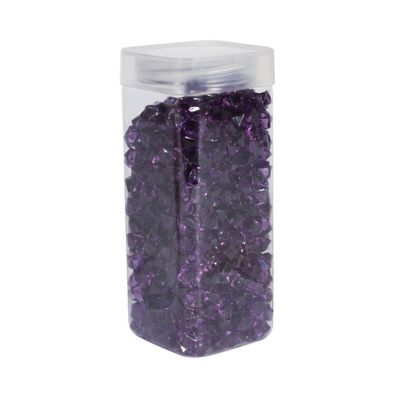Acrylic Stone - Small - Purple - Square Jar -320gr