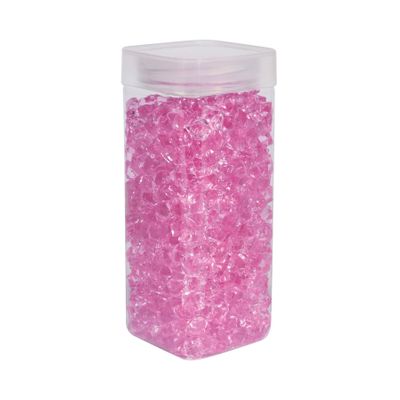 Acrylic Stone - Small -Pink- Square Jar -320gr