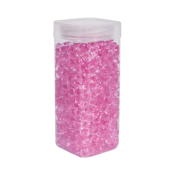 Acrylic Stone - Small -Pink- Square Jar -320gr