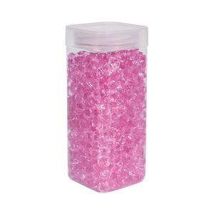 Acrylic Stone - Small -Pink- Square Jar -320gr