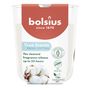 Bolsius - True Scents Fragrance  Small Candle Glass - H8 x 7.3cm - Fresh Cotton