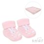 Pink Acrylic Bunny Baby Bootees