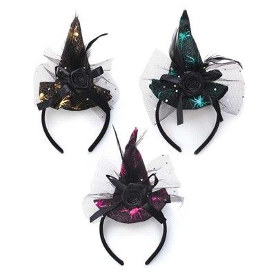 Halloween Witches Hat Headband (Assorted)